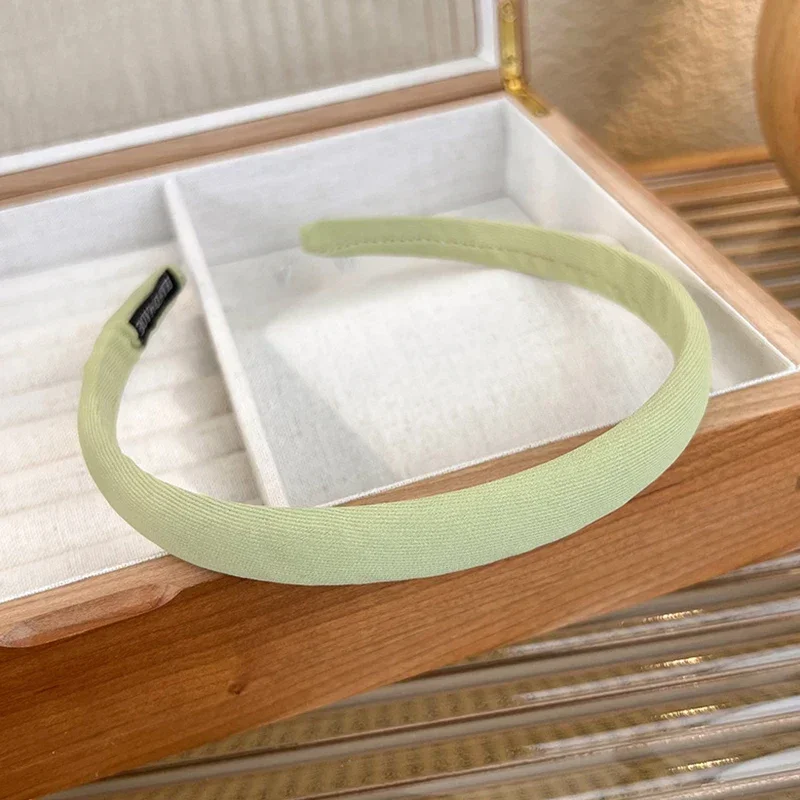 Thin Sponge Hairband 2024 Spring Summer Women's Girls Elegant Head Band Makeup Face Wash Hair Hoop Fashion Hair Accessories