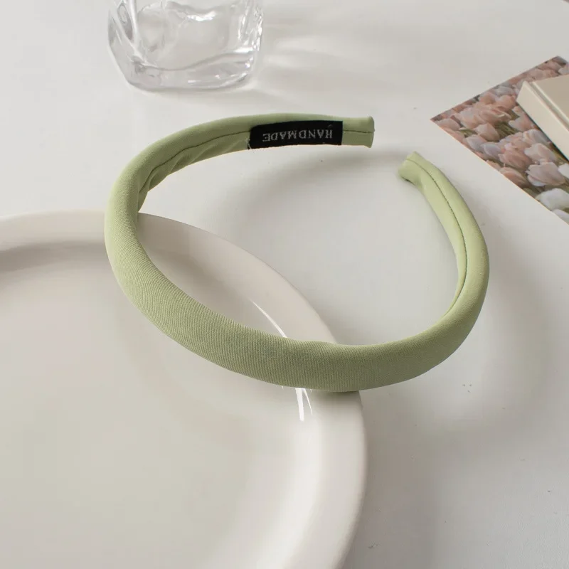 Thin Sponge Hairband 2024 Spring Summer Women's Girls Elegant Head Band Makeup Face Wash Hair Hoop Fashion Hair Accessories