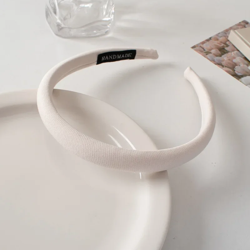 Thin Sponge Hairband 2024 Spring Summer Women's Girls Elegant Head Band Makeup Face Wash Hair Hoop Fashion Hair Accessories
