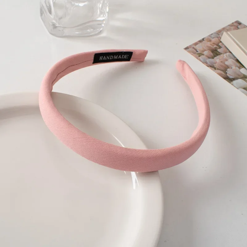 Thin Sponge Hairband 2024 Spring Summer Women's Girls Elegant Head Band Makeup Face Wash Hair Hoop Fashion Hair Accessories