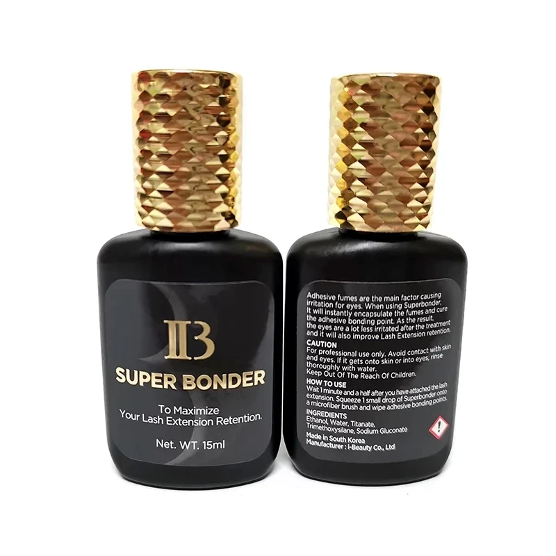 5 Bottles IB Super Bonder Eyelash Extension Glue 15ml IB Primer Professional Clear False Lash Adhesive Makeup Tools Wholesale