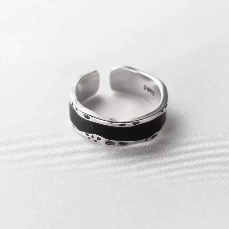 VENTFILLE 925 Sterling Silve Love Heart Ring for Women Girl Gift Line Pearl Korean Sweet Jewelry Birthday Gift Dropshipping