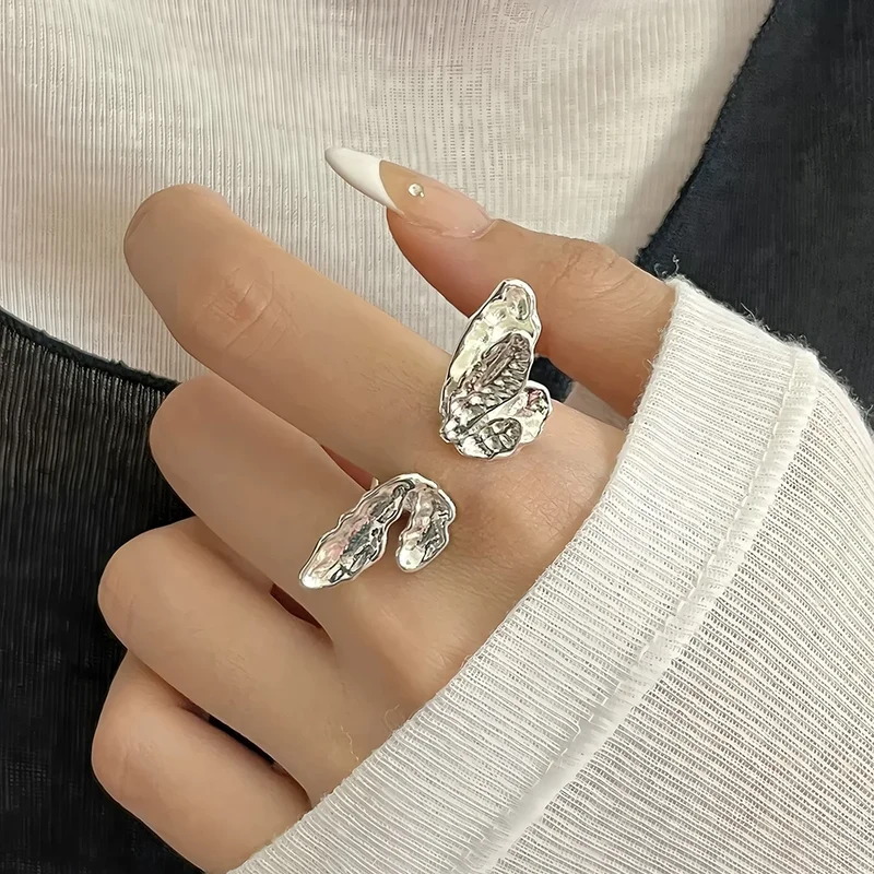 VENTFILLE 925 Sterling Silve Love Heart Ring for Women Girl Gift Line Pearl Korean Sweet Jewelry Birthday Gift Dropshipping