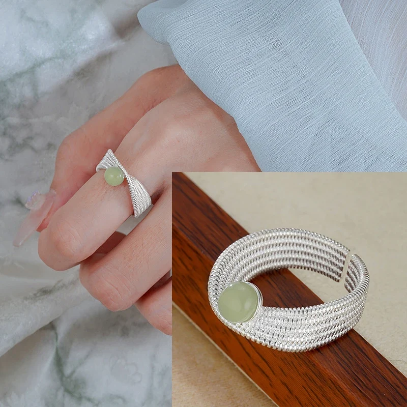 VENTFILLE 925 Sterling Silve Love Heart Ring for Women Girl Gift Line Pearl Korean Sweet Jewelry Birthday Gift Dropshipping