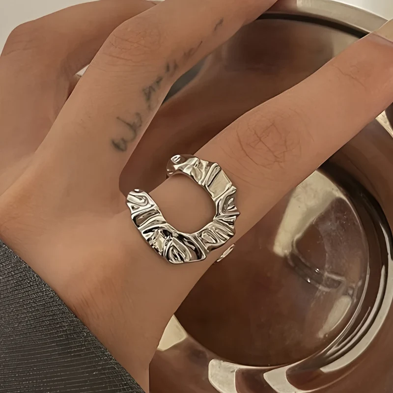 VENTFILLE 925 Sterling Silve Love Heart Ring for Women Girl Gift Line Pearl Korean Sweet Jewelry Birthday Gift Dropshipping