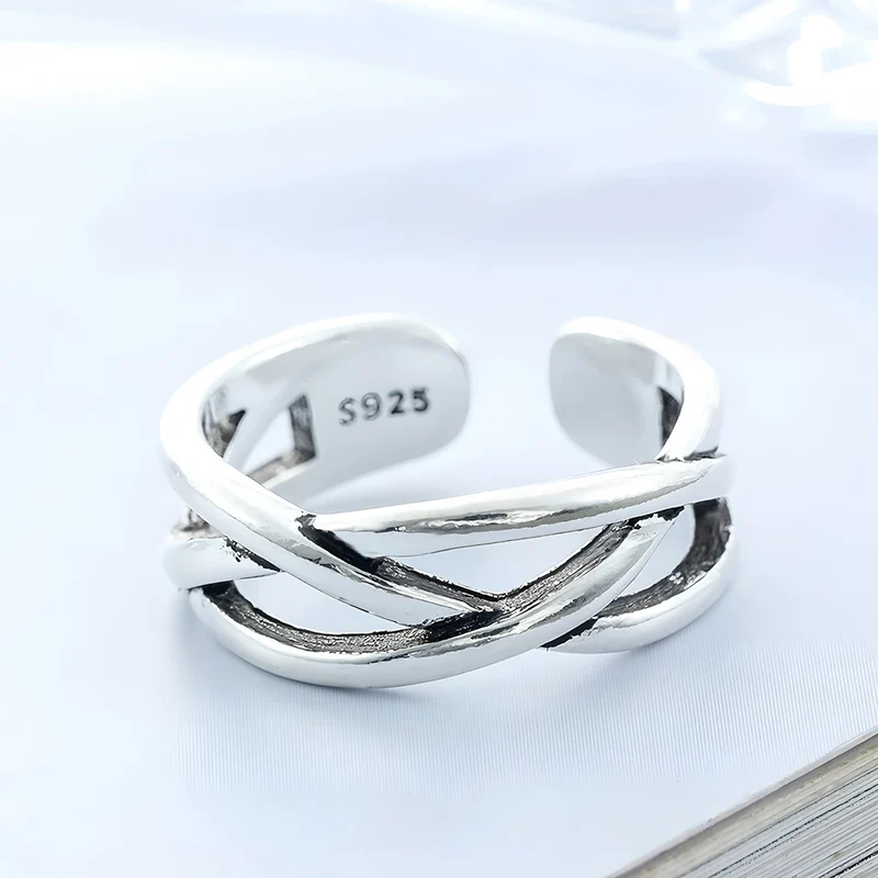 VENTFILLE 925 Sterling Silve Love Heart Ring for Women Girl Gift Line Pearl Korean Sweet Jewelry Birthday Gift Dropshipping