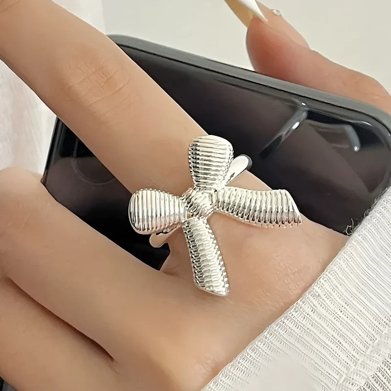 VENTFILLE 925 Sterling Silve Love Heart Ring for Women Girl Gift Line Pearl Korean Sweet Jewelry Birthday Gift Dropshipping