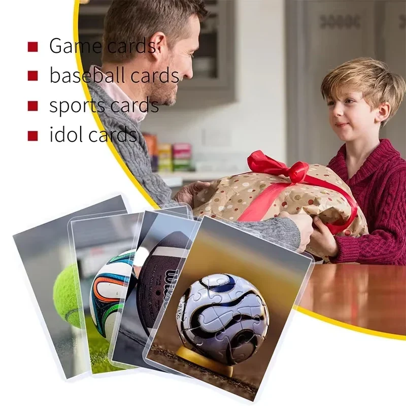 Card Sleeves Holder Game Cards PVC Hard Plastic Toy Top For Protectors Trading Storage Gift 3 x 4inches