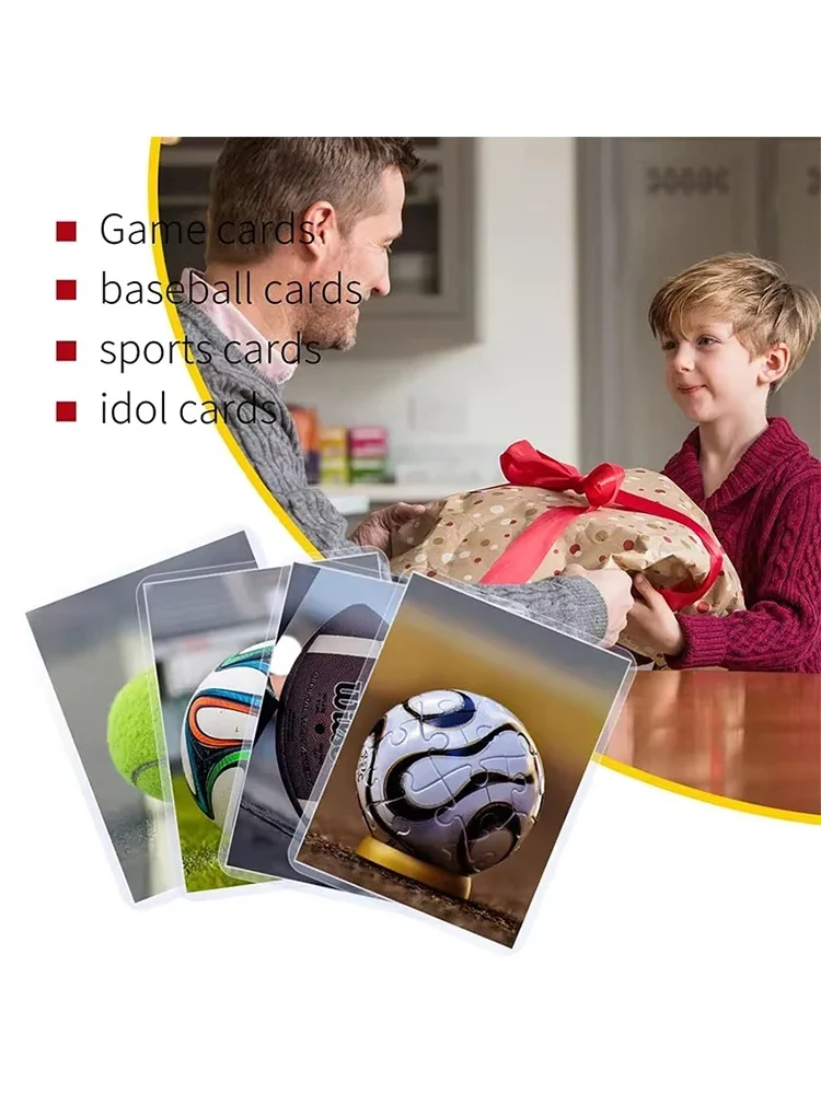 Card Sleeves Holder Game Cards PVC Hard Plastic Toy Top For Protectors Trading Storage Gift 3 x 4inches
