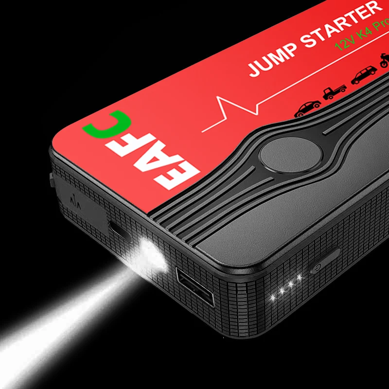 EAFC Car Jump Starter Power Bank Car Battery Starter 600A12V Auto Starting Device with LED Light For Auto Battery Booster Buster