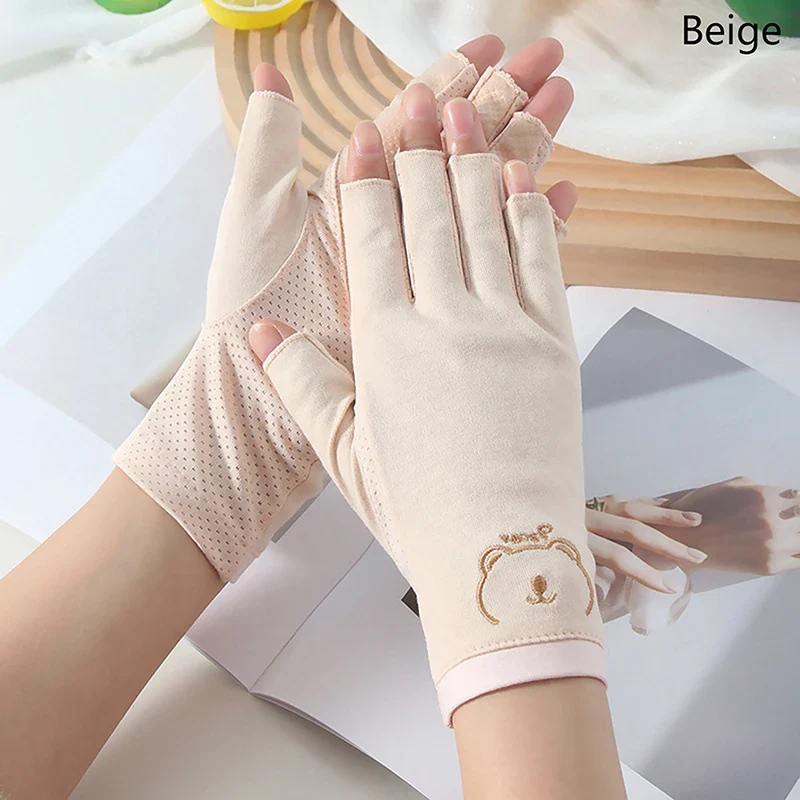 1 Pair Anti UV Nail Gloves UV Gel Shield Glove Fingerless Manicure Nail Art Tools LED Lamp Nails Dryer Radiation Hand nail tools