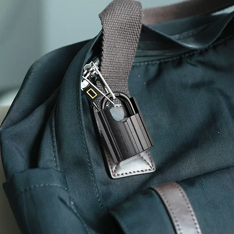 OPEL Heavy Duty Hardened Iron Anti-Theft Waterproof Padlock A3 Steel Shackle Key Operated Black Color for Outdoor/Indoor Use