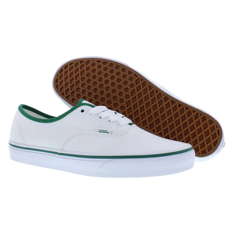 Vans Authentic Unisex Shoes Color: Pop White/Green 100% Authentic