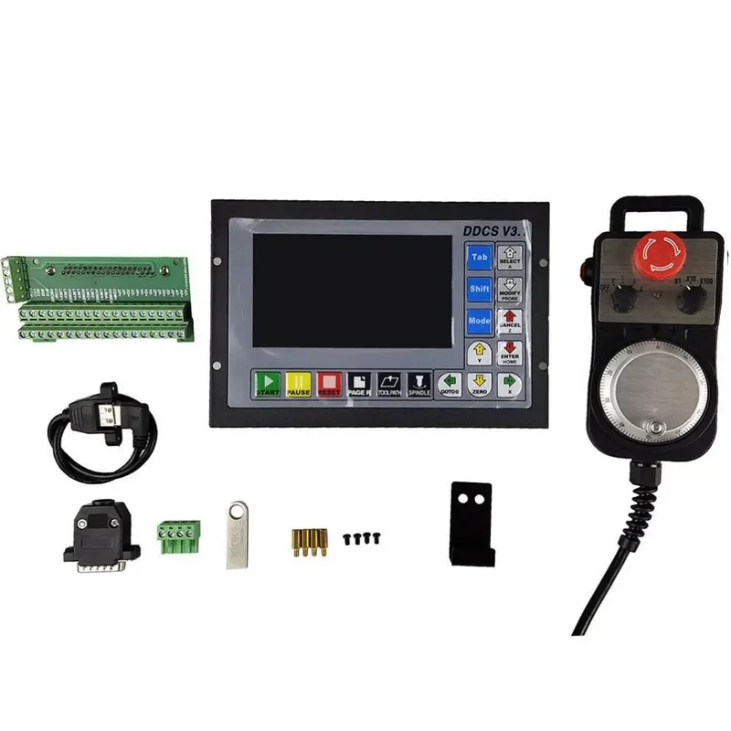 TEBAK DDCS 3 Axis V3.1 Standalone Motion Controller Offline Controller 3 Axis/4 Axis USB CNC Controller Interface