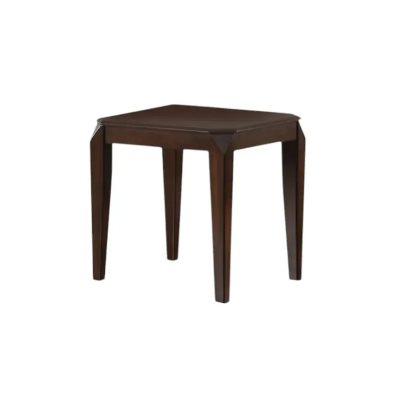 23\" Dark Brown HMS Solid Wood End Table for Living Room Furniture