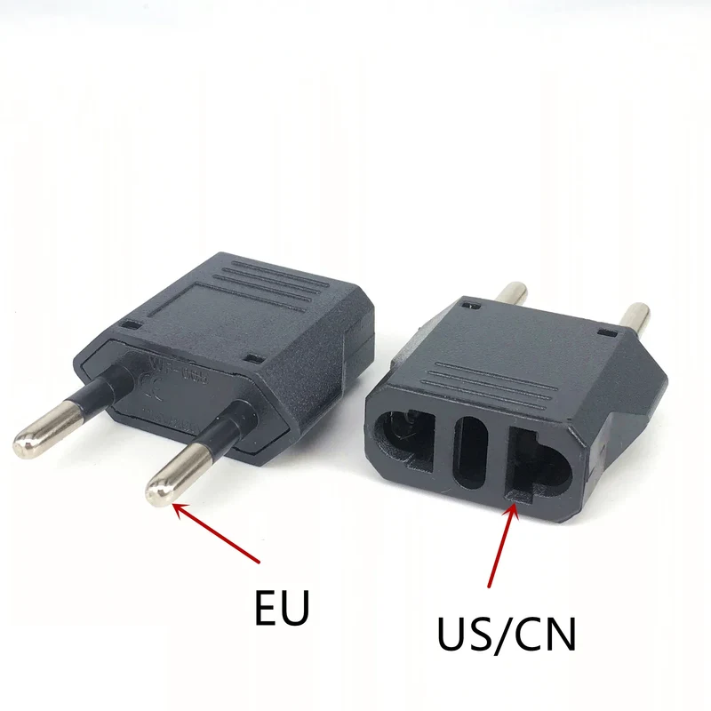 1Pcs EU Adapter Travel Converter Adapter American China US To EU Plug Euro Plug electrical Adapter AC Electrical Socket Outlet