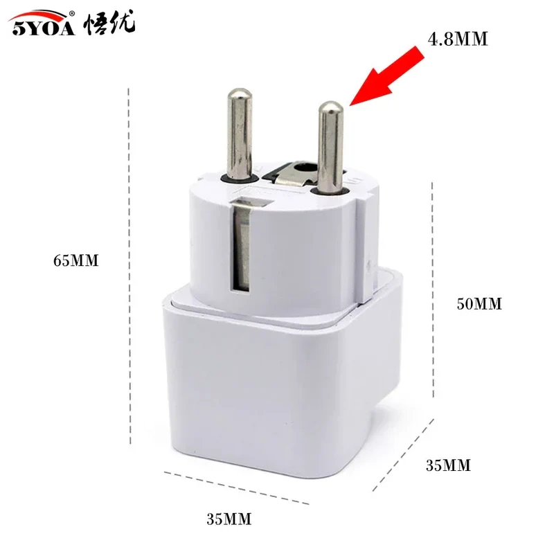 5YOA Power Socket Charging Port Universal Worldwide Travel Wall Charger AC Power AU UK US EU Plug Adapter Adaptor Option 2 USB