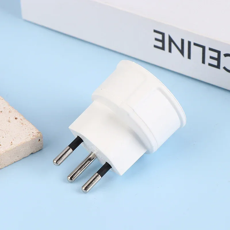 1 Pc European France To Swiss Plugs Travel Adapter 3 Pin Plug 10A 250V Power Plug EU To Switzerland Electrical Plug Socket