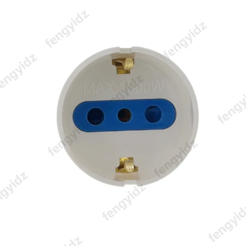 fengyidz 1PCS Italy Travel Plug Adapter 3 Ways Socket with Switch Multi Port Outlet Italian Standard