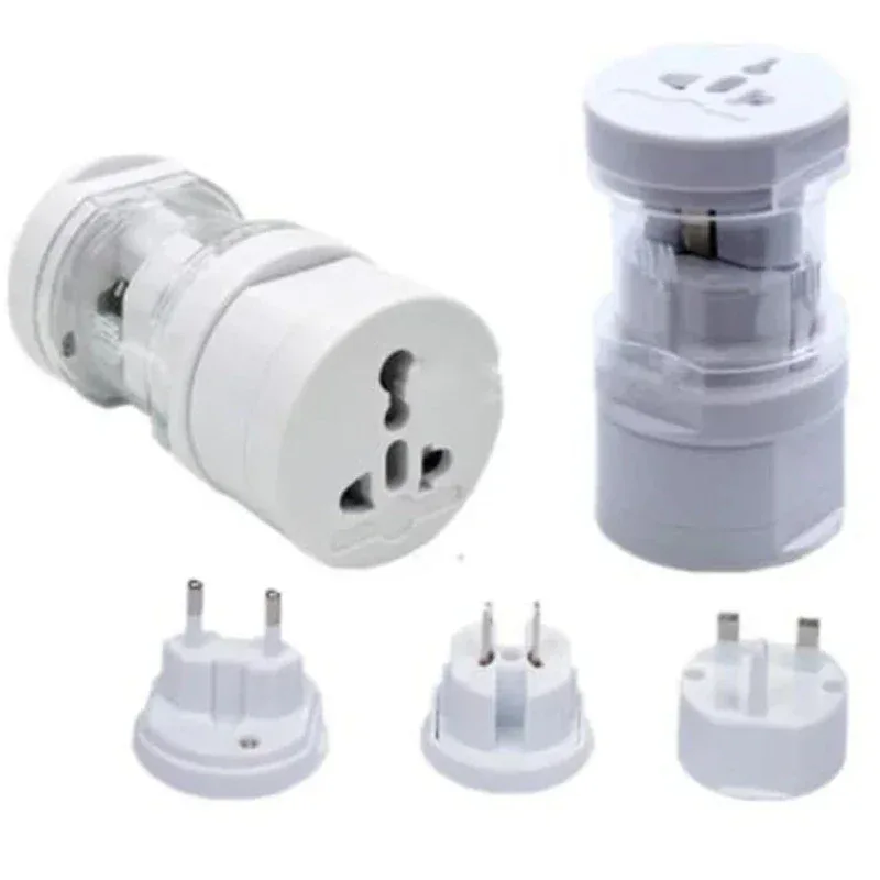 Global Plug Adapter Cylindrical International Travel Converter European United States Travel Plug Converter Electric Appliance