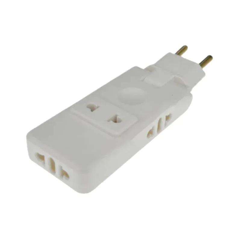 EU Plug Outlet Swivel Electrical Socket Wall Adapter 180° Rotatable 4 In 1 Plugs Electrical Plug Adaptors for Home Office Travel