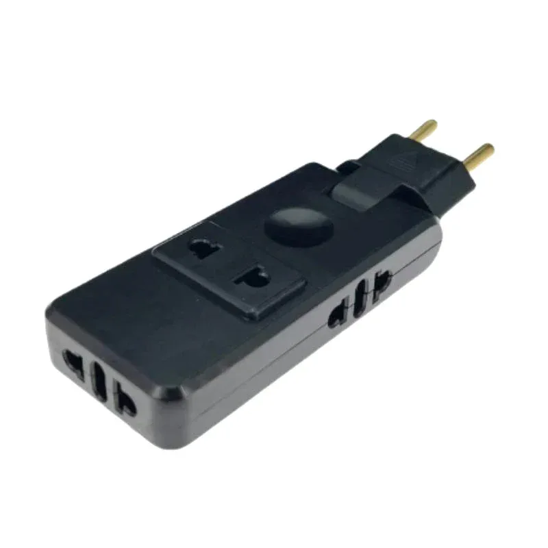 EU Plug Outlet Swivel Electrical Socket Wall Adapter 180° Rotatable 4 In 1 Plugs Electrical Plug Adaptors for Home Office Travel