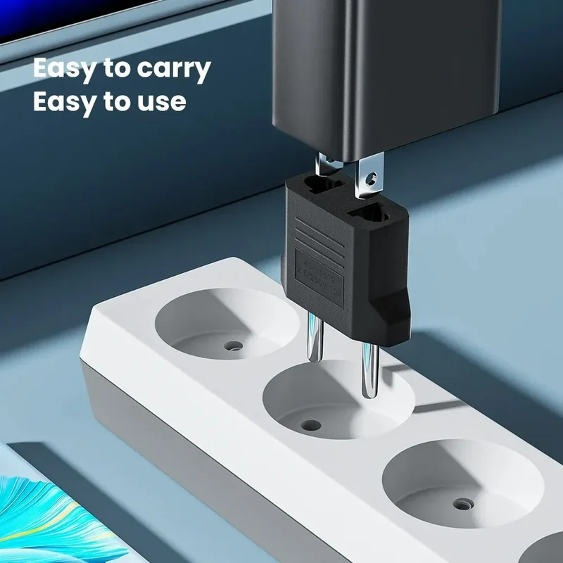 3/5/10Pcs US to EU Converter Plug 4mm/4.8mm Electrical Socket Plugs Adapters American China Europe Plug Adapter Converter Socket