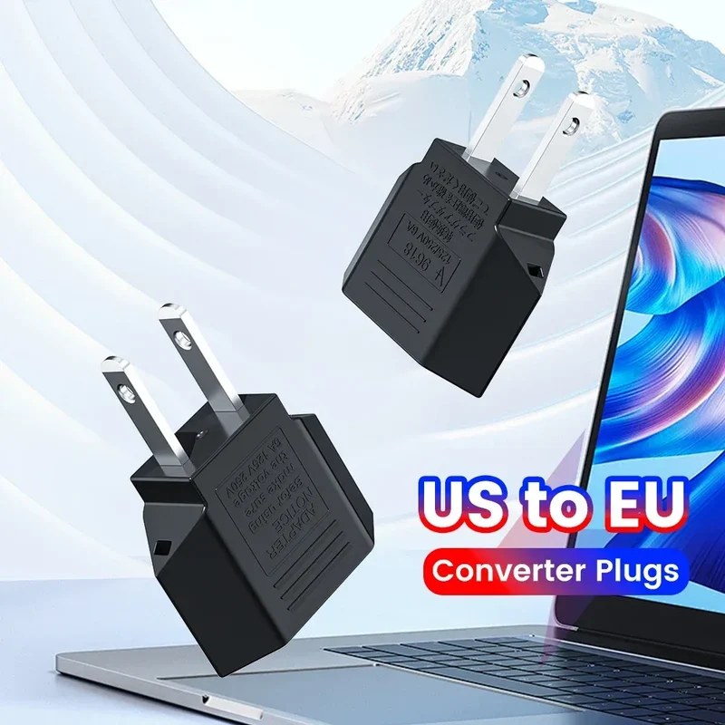 US Electrical Plug Adapter US To EU Socket Outlet American Japan China Travel Adapter European EU To US Power Adapter Converter