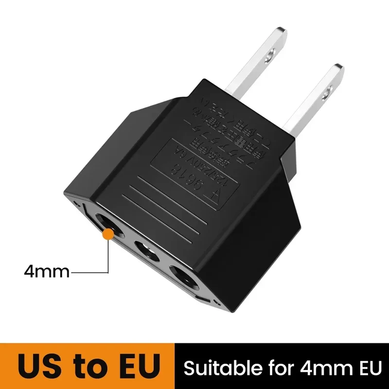 US Electrical Plug Adapter US To EU Socket Outlet American Japan China Travel Adapter European EU To US Power Adapter Converter