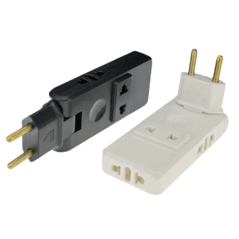 4 in1 EU Plug Electrical Socket 180 Degree Rotation Plug Adapter EU to US Extension Protable Power Converter Wall Outlet Adapter