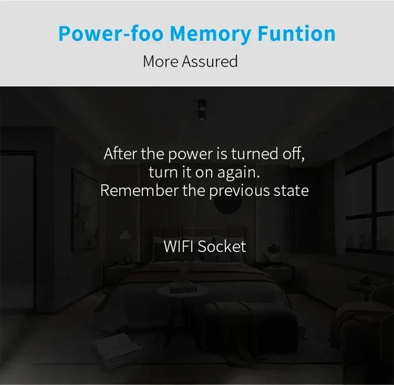 Tuay Smart Socket EU 16A 20A WiFi Smart Plug with Power Monitoring Smart Life APP Remote Control Support Google Assistant Alexa