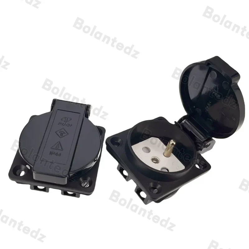 Universal Brazil Swiss AU US UK EU Outdoor Waterproof Industry Socket Germany France Connector AC Electric Power Schuko Outlet