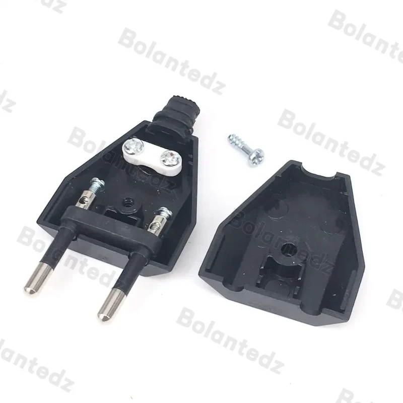 EU Plug Adapter 16A Male Replacement AC Outlets Rewireable Schuko Electeic Socket Euro Connector For Power Extension Cable