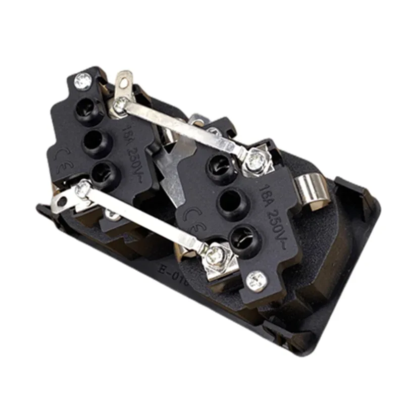 250v 16a germany AC PDU UPS EU power desktop outlet Embedded electrical Panel Receptacle AC socket European style French copper