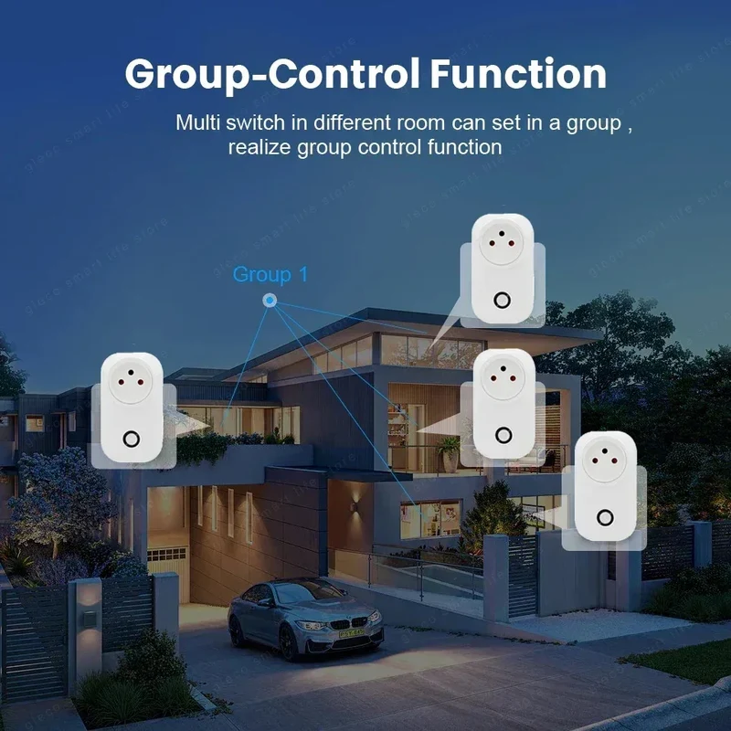 16A Israel Plug Tuya Smart Wifi Power Plug Wireless Socket Outlet Work with Alexa Google Home Assistant Smart Life APP
