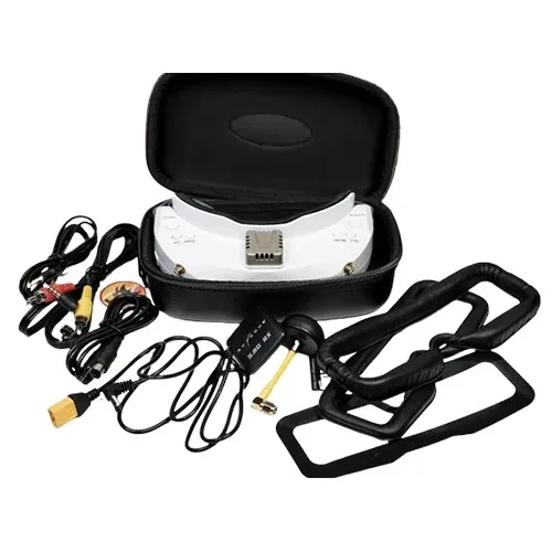 Skyzone Sky02o Racing FPV Goggles Glasses 600x400 OLED Steadyview Diversity Head Tracking Front Camera Receiver Included