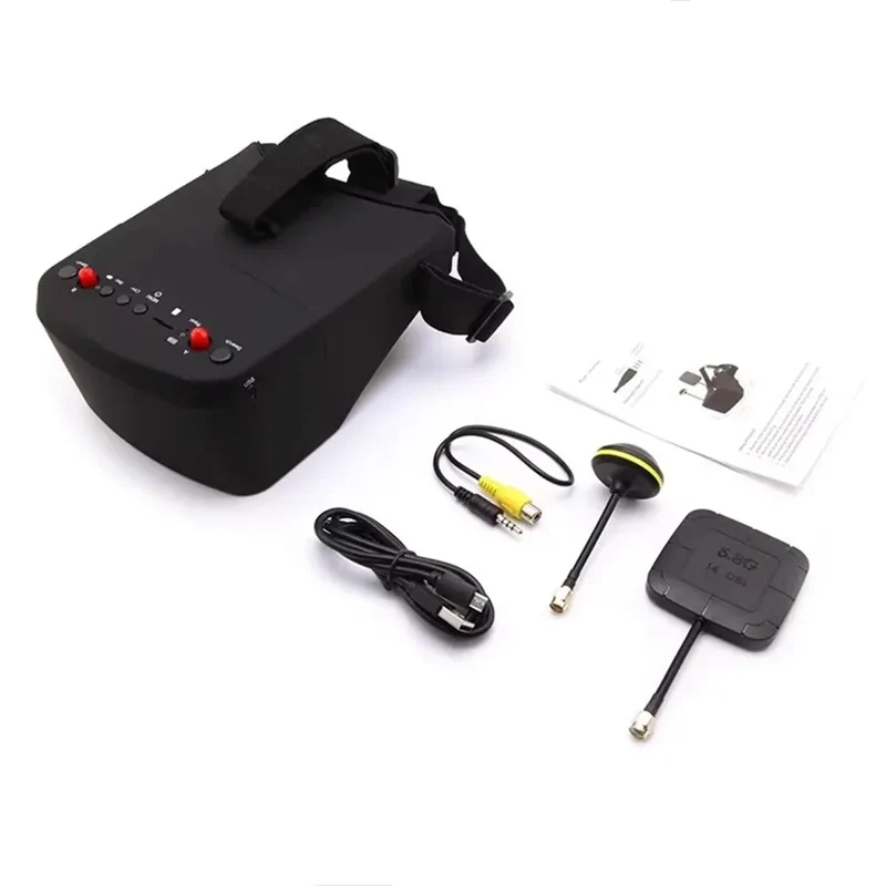 Plastic 800D HD 5.8G FPV Googles Video Glasses High Sensitivity With Seperate 5 Inch HD Screen Racing VR Goggles FPV