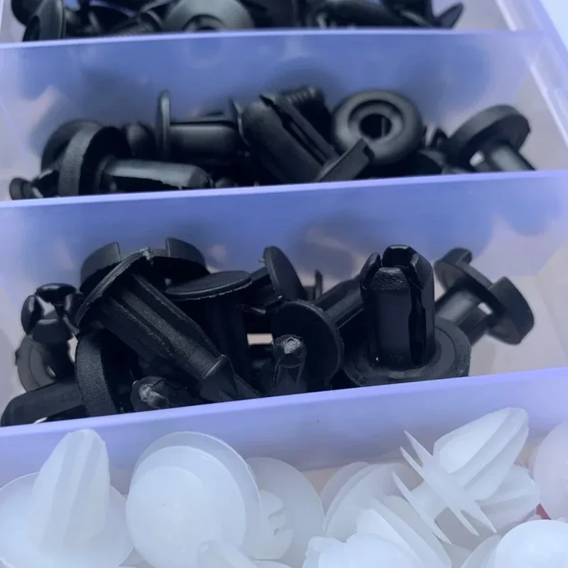 130PCS Bumper Retainer Clips with Fastener Remover Car Plastic Rivets Push Kit -Door Trim Panel