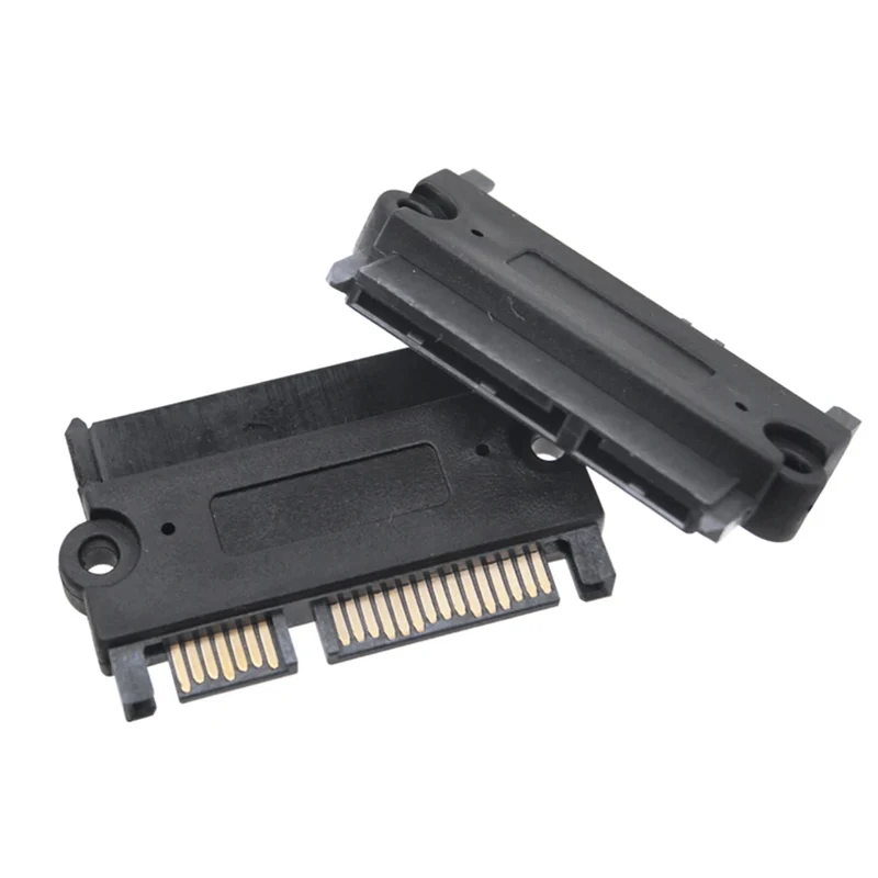 1-20PCS SATA Male To Female Power Data Converter 22Pin 7+15 Male To Female SATA To SATA Converter SATA To SATA Adapter