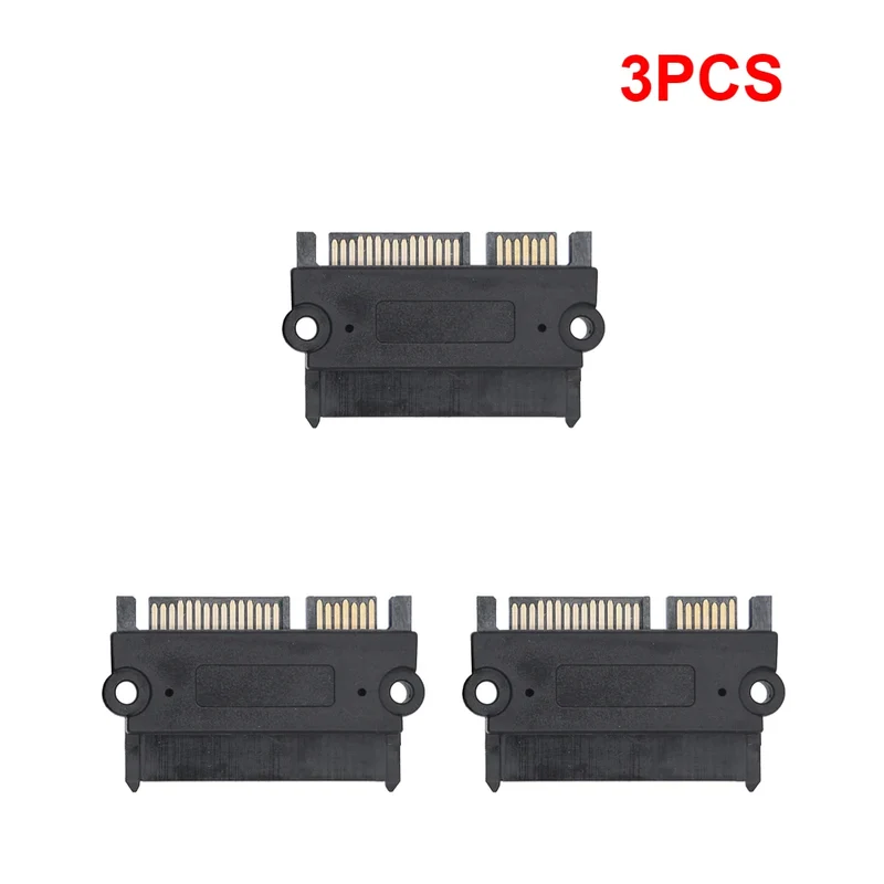 1-20PCS SATA Male To Female Power Data Converter 22Pin 7+15 Male To Female SATA To SATA Converter SATA To SATA Adapter