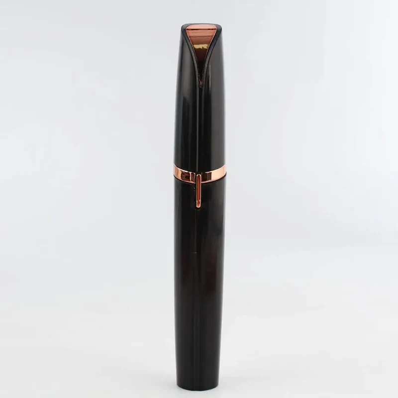 Mini Electric Eyebrow Trimmer Pen - Painless Hair Remover with LED Light for Facial Brows