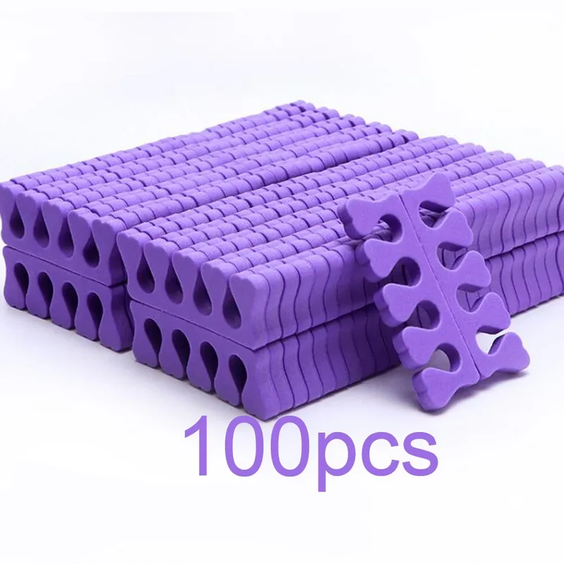 50 pairs Soft Toe Separators Fingers Foots Nail Art Tools Flexible Heart Design Nail Art Practice Manicure Pedicure Foot 2030