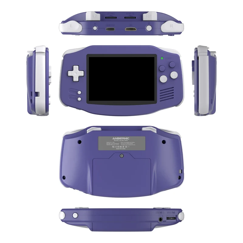 Anbernic RG34XX Handheld Game Console 3.4" IPS Screen Linux 64bit Retro Gaming Player Support WiFi Bluetooth HD TV Out Streaming
