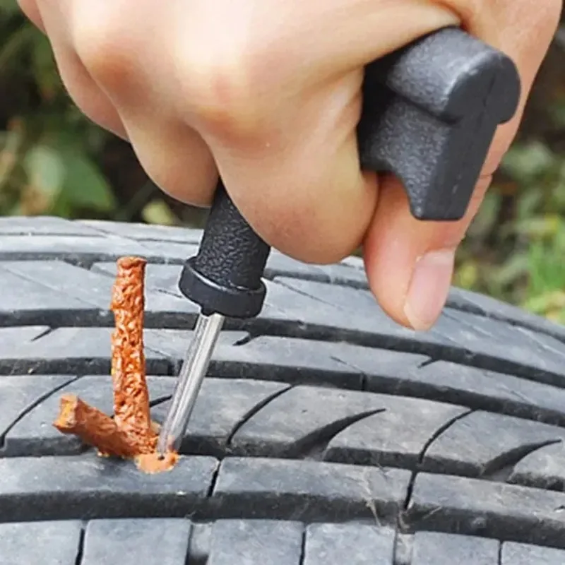 Automotive Emergency Rescue Kit Tyre Repair Kit Puncture Repair Kit, Anti-Puncture Kit Motorcycle, Puncture Repair Tool with Bag