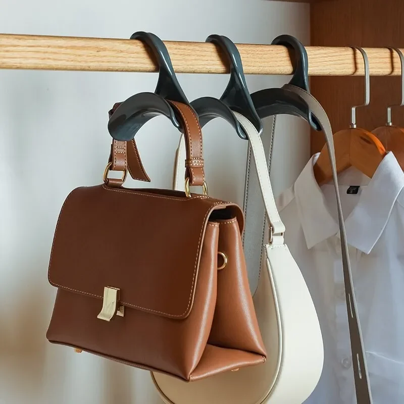 3-20pcs Widen Plastics Hanger Connection Hook Stackable Space Saving Storage Multifunctional Bag and Hat Hanging Rack