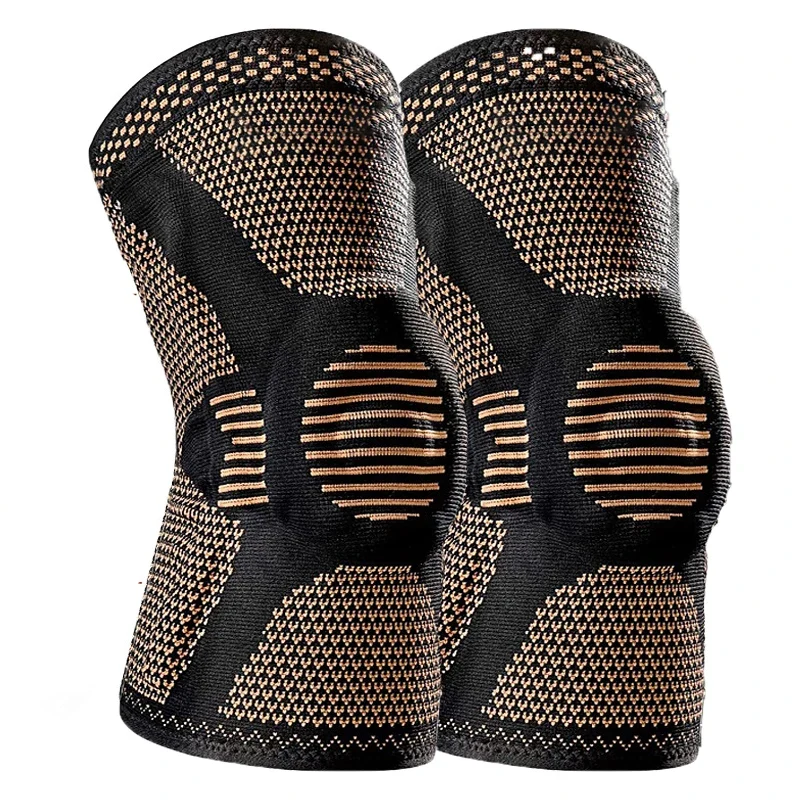 1PC Orthopedic Knee Pad Knee Brace Support Adjustable Sport Knee Brace Copper Nylon Patella Protector for Sports Workout