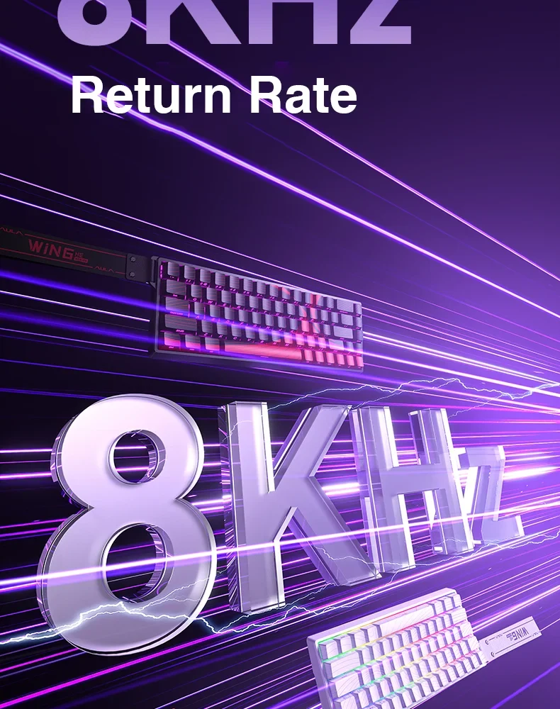 AULA WIN60 WIN68 HE Esports Magnetic Switch Keyboard Rapid Trigger 8K Return RGB Hotswap 60% 68% Custom Game Keyboard