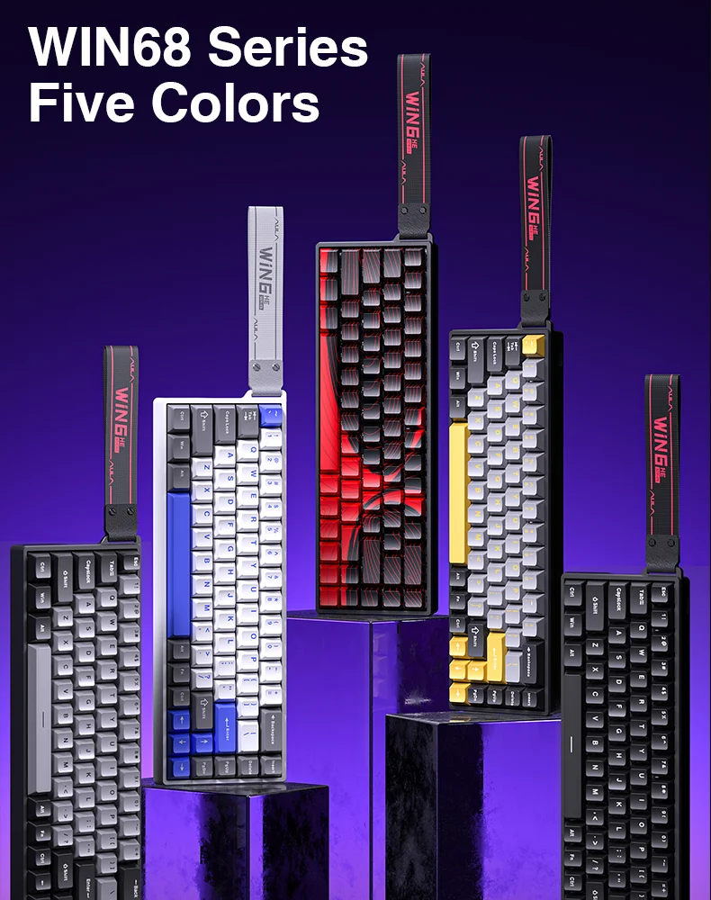 AULA WIN60 WIN68 HE Esports Magnetic Switch Keyboard Rapid Trigger 8K Return RGB Hotswap 60% 68% Custom Game Keyboard