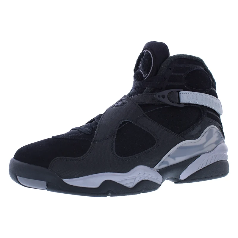 For for Air for 8 Retro Winterized Mens Shoes Model MSS-FD1334001 Color Black/Gunsmoke/Metallic Silver 100% Authentic
