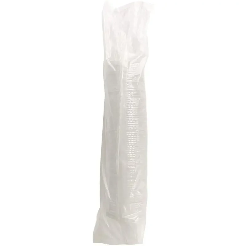 Boardwalk BWKNPET910STRAPK Disposable Lids 9 Oz. to 10 Oz. Crystal-Clear Cold Cup Straw-Slot Packaged (100/Pack) B0F8PK87WD